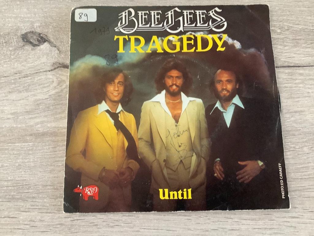 Vinyl single Bee Gees (Tragedy-Until) (1979), Cd's en Dvd's, Vinyl Singles, 7 inch, Single, Ophalen of Verzenden, Zo goed als nieuw