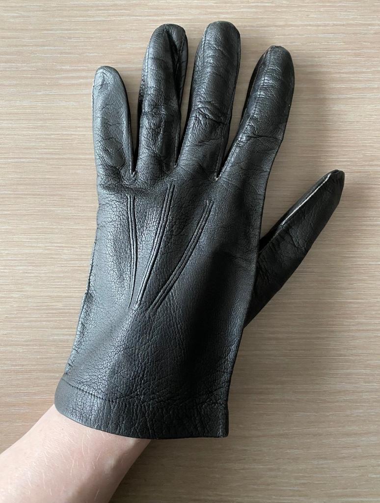 Zwarte vintage handschoenen, Verzenden, Zo goed als nieuw, Handschoenen