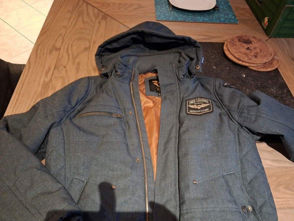 jas met kap donker grijs merk pme legend skyhog – maat m, Kleding | Heren, Maat 48/50 (M), Ophalen of Verzenden, PME Legend, Grijs