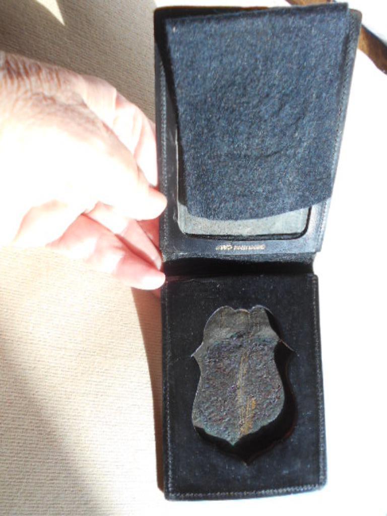 police américaine, etui pour badge #4, Collections, Objets militaires | Général, Autres, Enlèvement ou Envoi