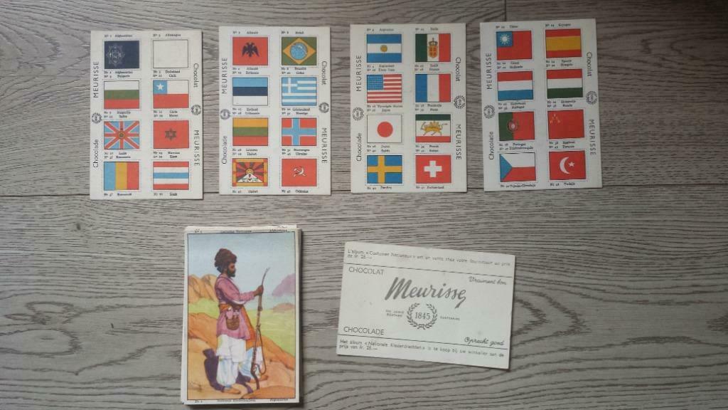 Chocolat Meurisse - Costumes Nationaux, Enlèvement ou Envoi, Utilisé, Plusieurs cartes