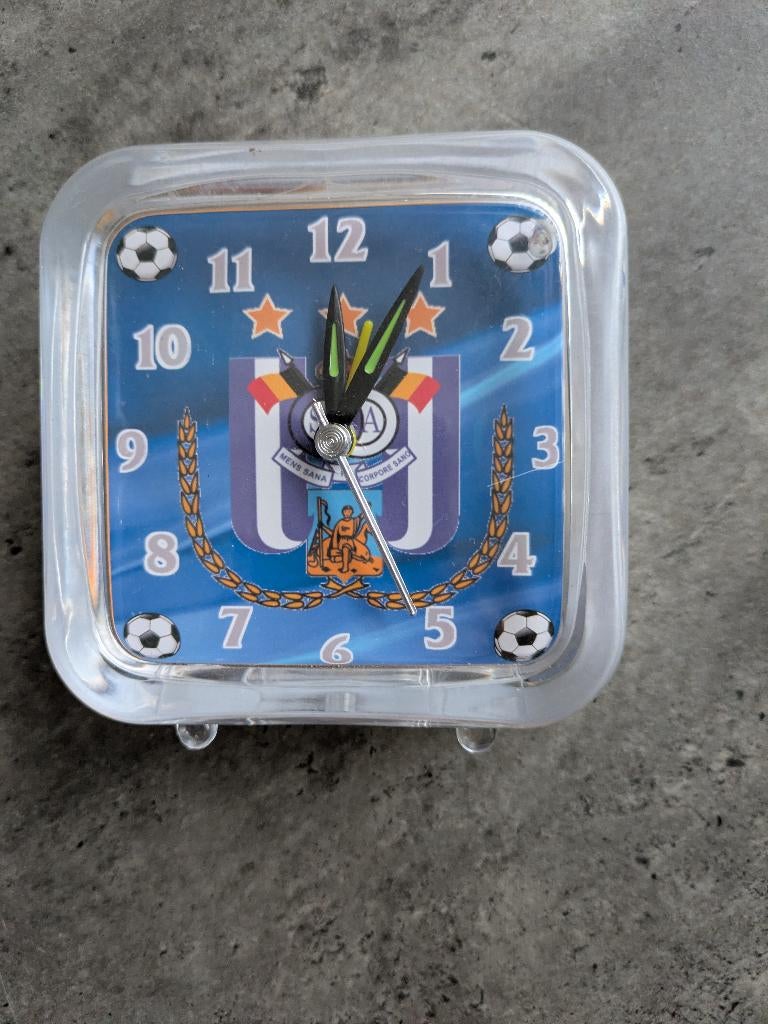 RÉVEIL DE VOYAGE ANDERLECHT SPORTING FOOT NOUVEAU GADGET, Envoi, Neuf