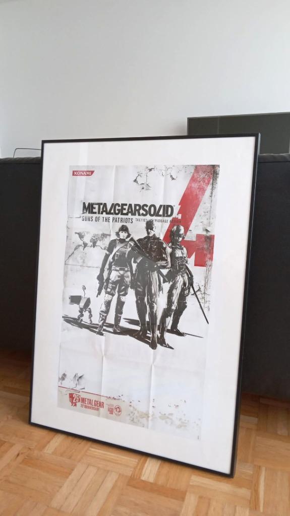 Metal Gear Solid 4 - Poster + Cadre, Enlèvement, Comme neuf