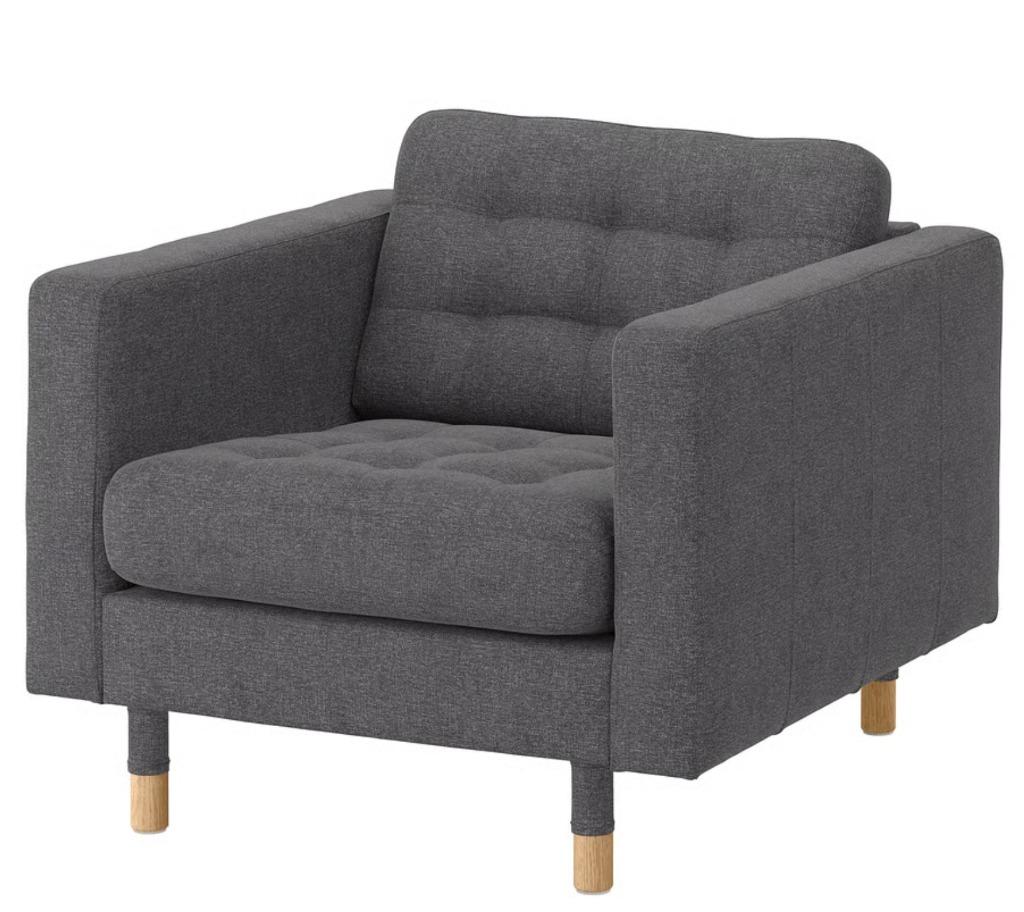 Fauteuil Landskrona, Huis en Inrichting, Ophalen, Nieuw, 75 tot 100 cm, Stof
