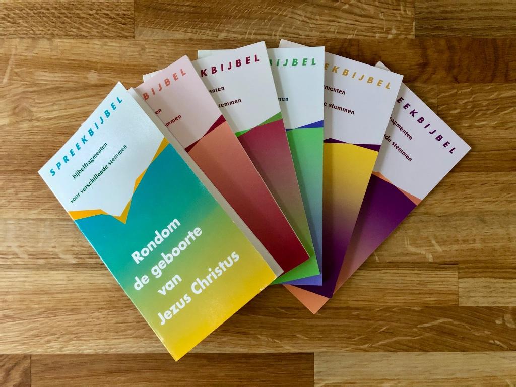 Spreekbijbel (compleet) – Set 6 boekjes met bijbelfragmenten, Boeken, Godsdienst en Theologie, Diverse auteurs, Ophalen of Verzenden