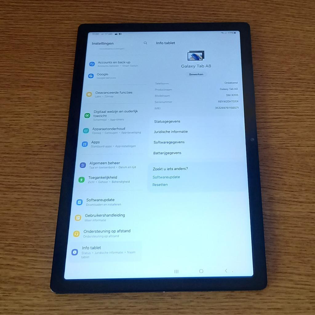 Tablet Samsung Galaxy Tab A8 met hoes, Enlèvement, Comme neuf