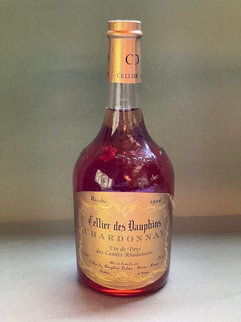Bouteille de Chardonnay Cellier des Dauphins —millésime 1994, Collections, Enlèvement ou Envoi, Comme neuf