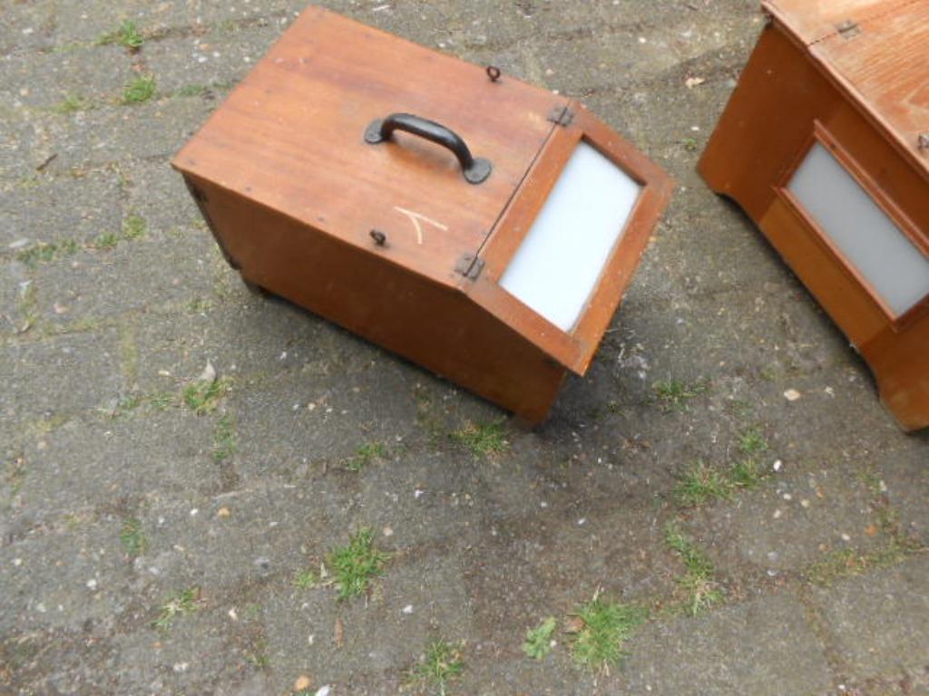 vinkenkooi melkglas, Dieren en Toebehoren, Ophalen of Verzenden, Gebruikt, Hout