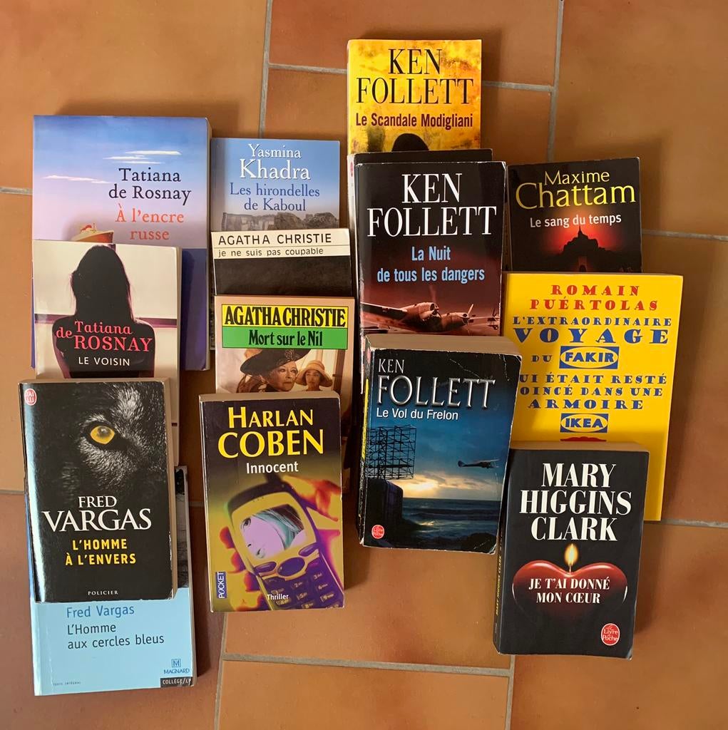 Romans et policiers, Livres, Comme neuf