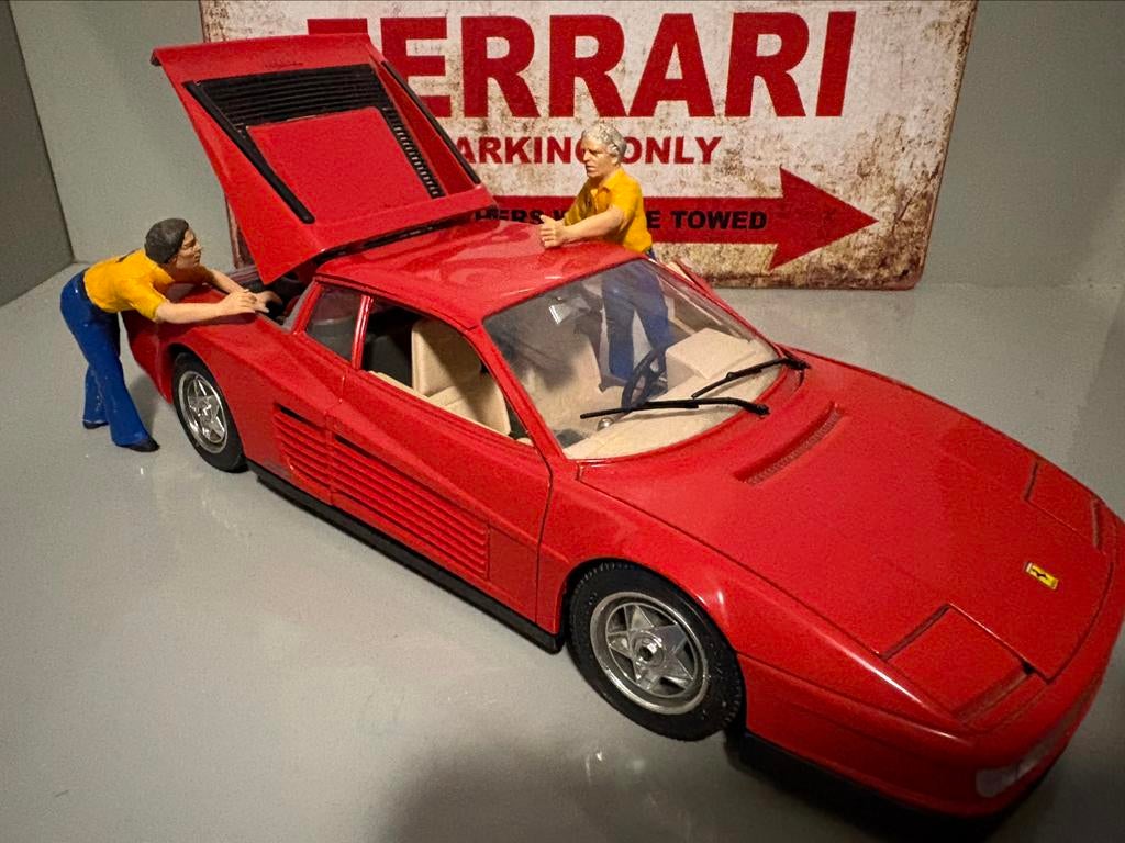 Ferrari Testarossa, Enlèvement, Comme neuf, Voiture, Burago