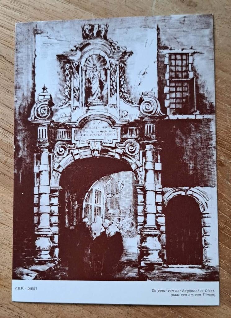 postkaart Diest - Poort van het Begijnhof Diest, Verzamelen, Ophalen of Verzenden, Ongelopen, Vlaams-Brabant