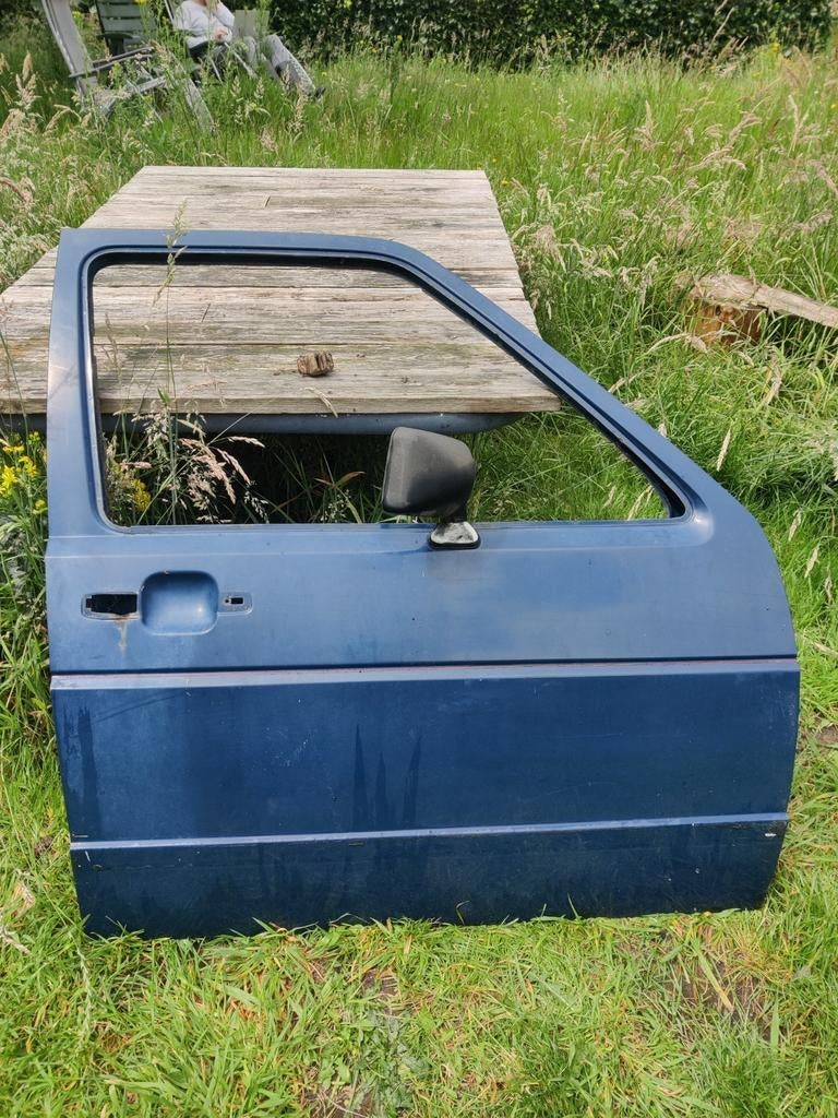 Passagier deur portier met spiegel mk2 vw golf 2 4-deurs, Autos : Pièces & Accessoires, Carrosserie & Tôlerie, Enlèvement
