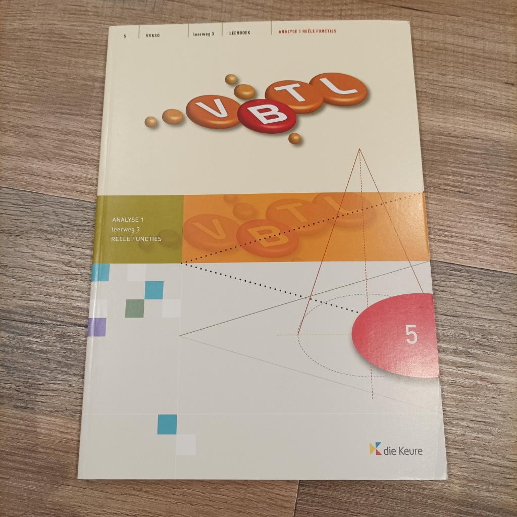 VBTL 5 Leerboek analyse 1 Nieuw, Enlèvement, Neuf, Secondaire, Mathématiques A