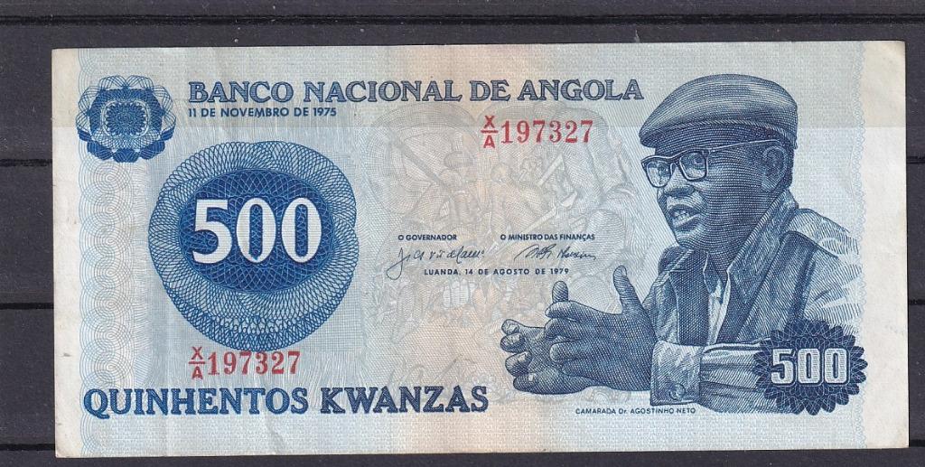 Angola 500 kwanzas 1979 AU, Ophalen of Verzenden, Overige landen, Los biljet
