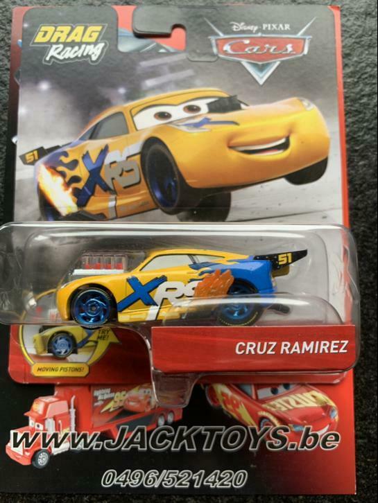 Cars Disney drag racing XRS Cruz Ramirez, Ophalen of Verzenden, Nieuw