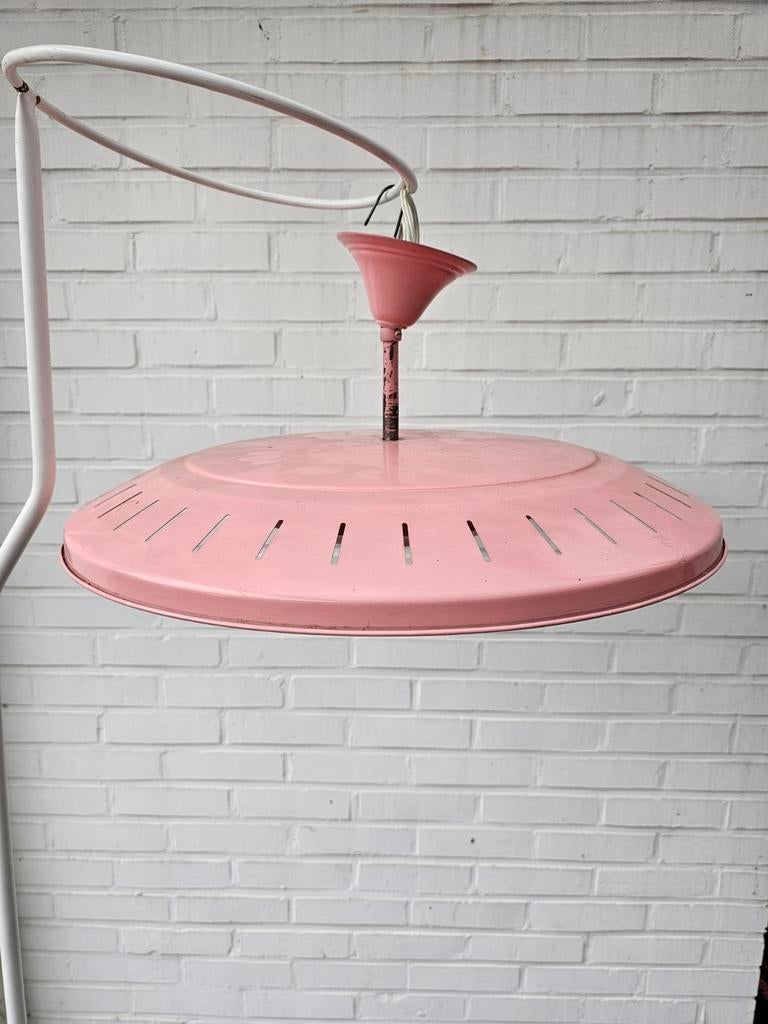 Lot Louis Kalff ufo lamp roze + lichtgele + 5 tl lampen, Antiek en Kunst, Ophalen