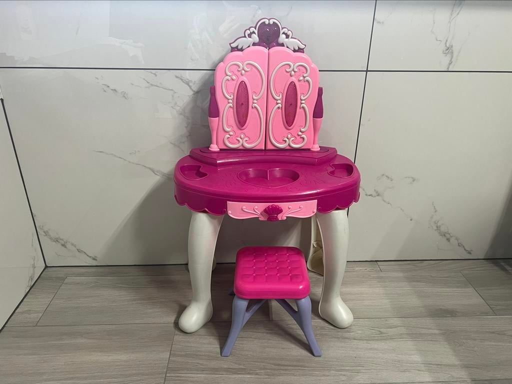 Make up tafel "Glamor mirror" met licht en geluid, Ophalen of Verzenden