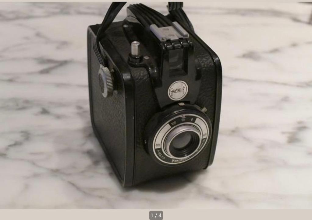 Agfa Gevabox 6X9 met tas en handleiding, Ophalen of Verzenden, 1960 tot 1980, Fototoestel