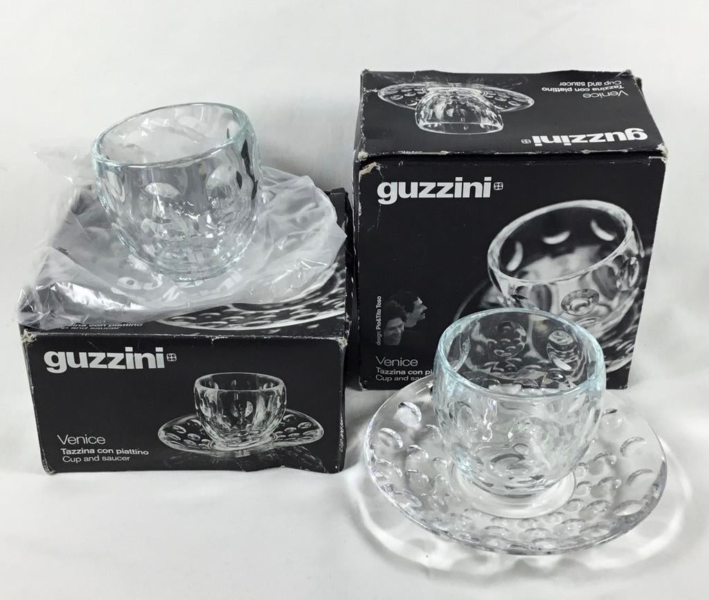 GUZZINI Venice 2 koffiesetjes design Toso, Antiek en Kunst, Ophalen of Verzenden