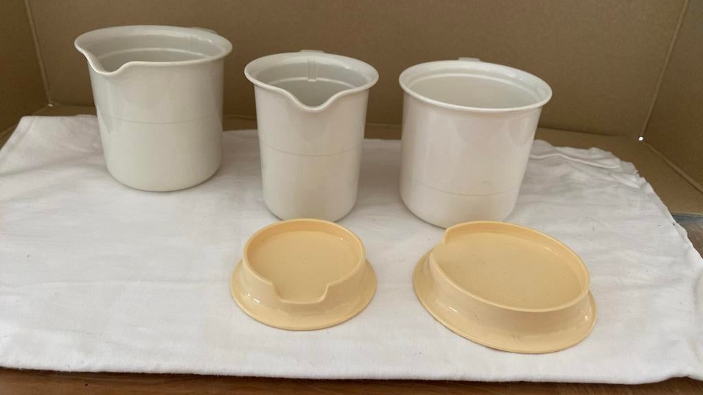 Tupperware stje melkkannetjes en roomkanKoffie/thee kannetje, Huis en Inrichting, Keuken | Tupperware, Ophalen, Zo goed als nieuw