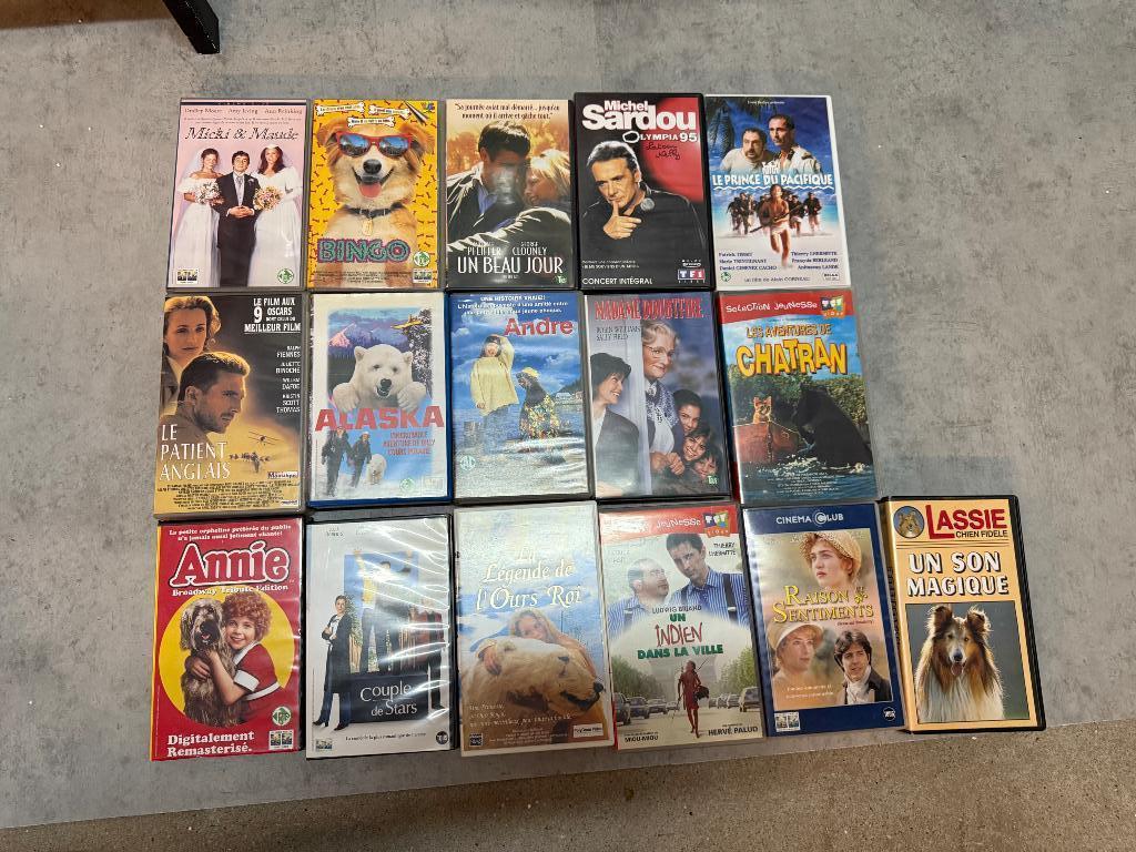 Différentes cassettes VHS, Enlèvement ou Envoi, Comme neuf