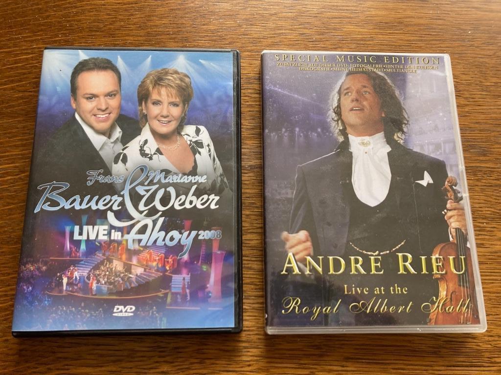 2 DVD's concerten RIEU en Frans BAUER en Marianne WEBER, Ophalen of Verzenden, Zo goed als nieuw