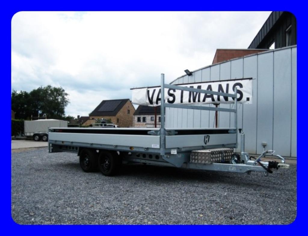 Henra Verlaagde Plateauwagen Xpert 401x202 2700kg VOORRADIG, Autos : Divers, Remorques, Enlèvement, Neuf