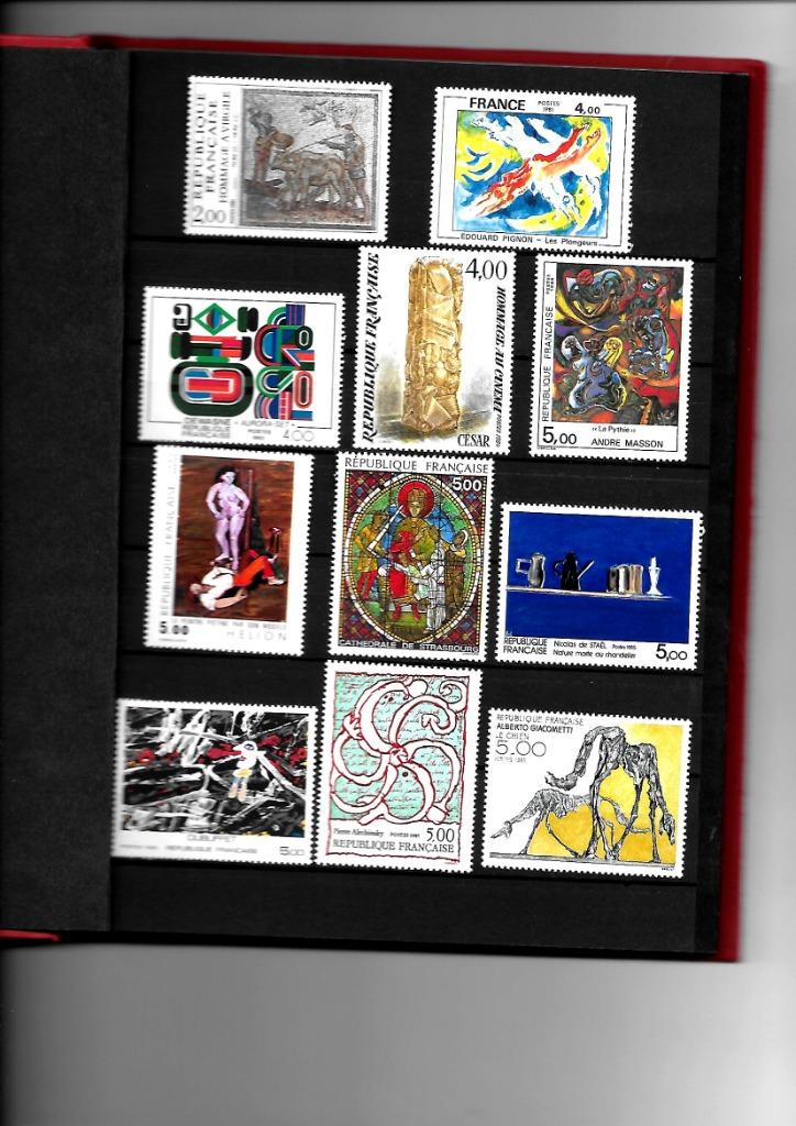 Timbres de FRANCE - Série " Tableaux ", Enlèvement ou Envoi, Non oblitéré