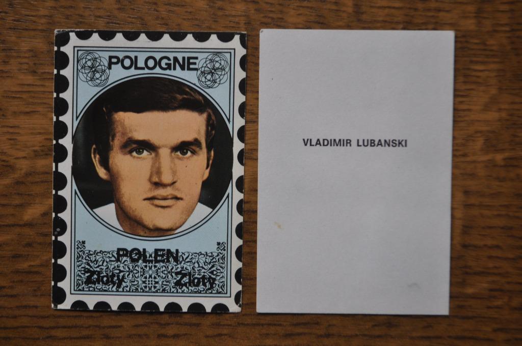 VANDERHOUT PLAATJE WORLD CUP 70 VLADIMIR LUBANSKI, Enlèvement ou Envoi, Comme neuf, Image