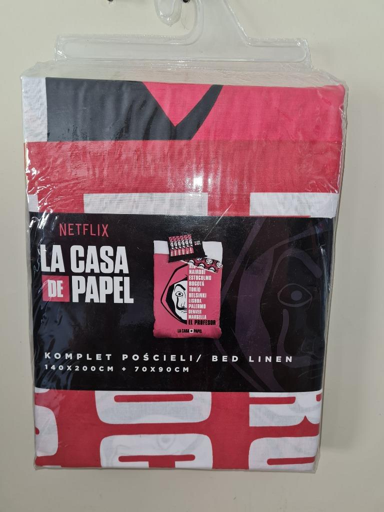 La Casa de Papel - housse de couette avec taie d'oreiller, Enlèvement ou Envoi, Housse de couette, Une personne, Neuf