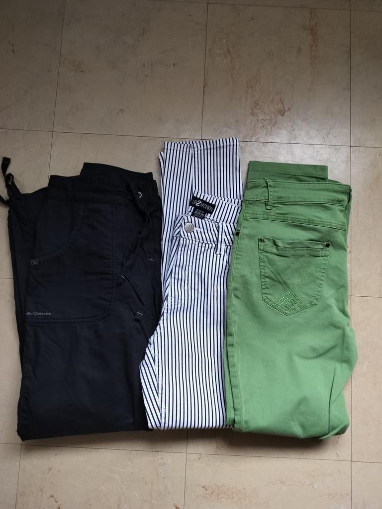 6 stuks damesbroeken in maat 38, Kleding | Dames, Ophalen, Gedragen, Maat 38/40 (M)