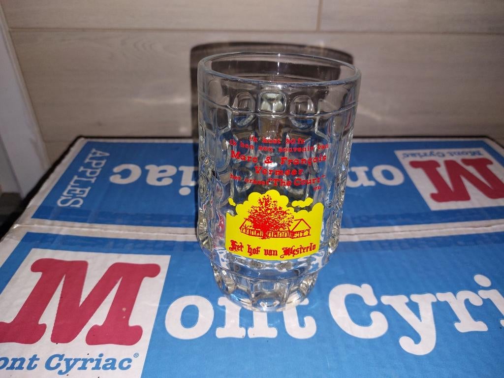 Bierpul het hof van Westerlo, Ophalen of Verzenden, Zo goed als nieuw, Bierglas