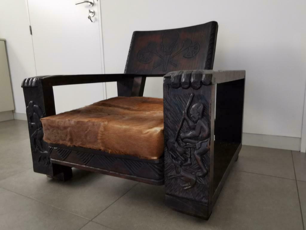 4 Zetels + 1 salontafel + 1 bar uit Congo, Maison & Meubles, 75 à 100 cm, Quatre personnes ou plus, Comme neuf, Enlèvement