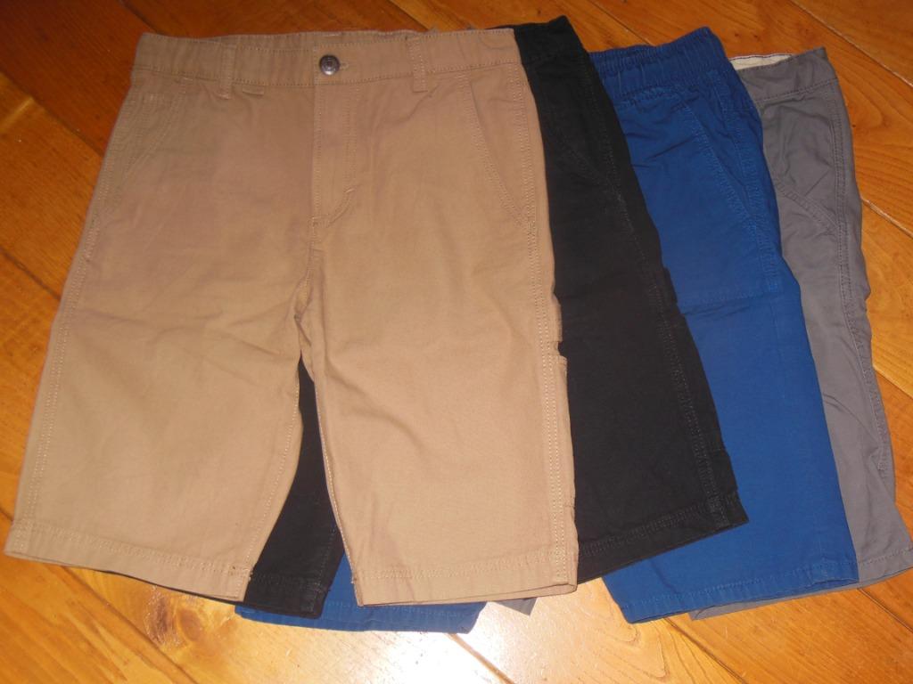 Pakket van 4 shorts - maat 152 beige/zwart/blauw/grijs, Enfants & Bébés, Vêtements enfant | Taille 152, Pantalon, Garçon, Enlèvement ou Envoi