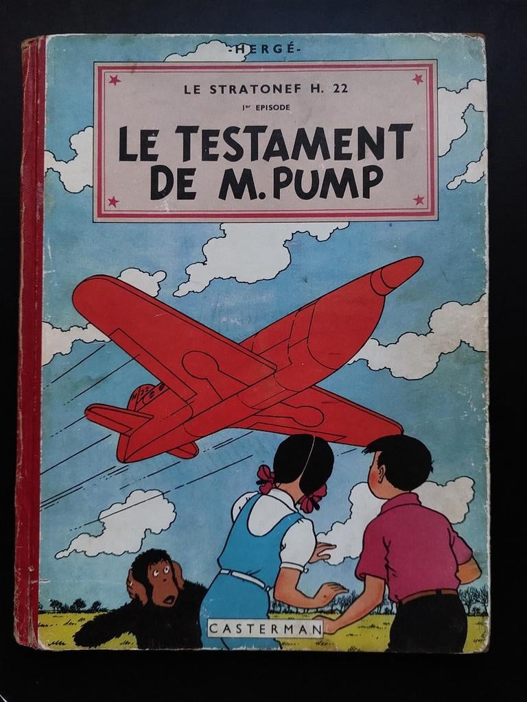 TINTIN HERGÉ Jo Zette Jocko Le testament de M.Pump B6 1952, Livres, Enlèvement ou Envoi