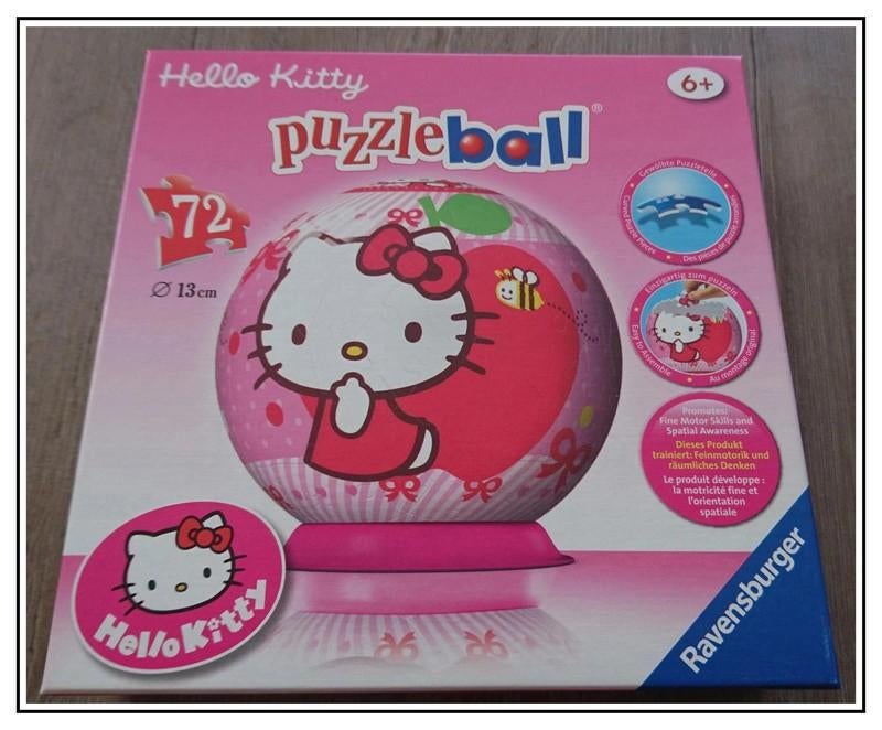 Ravensburger/Puzzelbal/72 stuks/Hello Kitty, Ophalen of Verzenden, Zo goed als nieuw