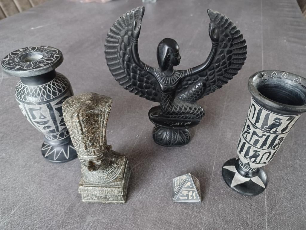 Egyptische decoratie - 5 stuks, Ophalen, Gebruikt, Religie