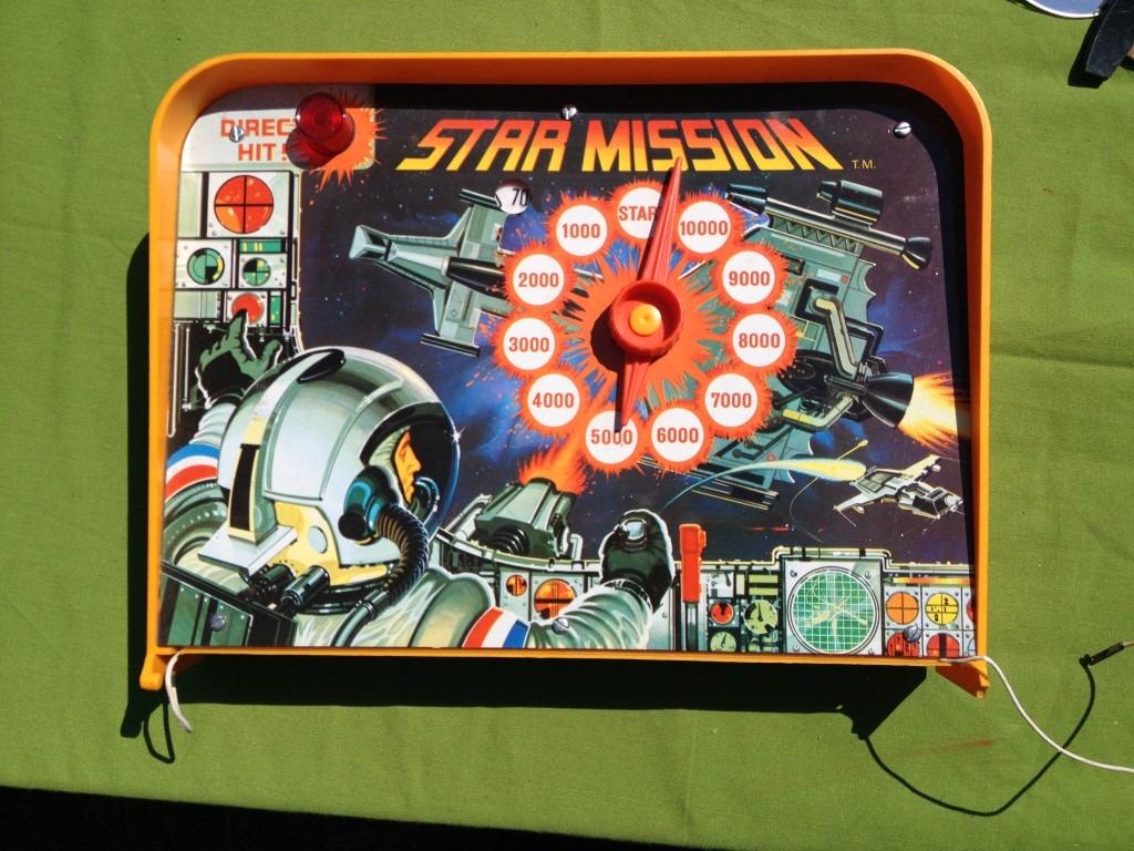decoratieve bovenkant van vintage flipperkast Star Mission, Verzamelen, Automaten | Flipperkasten, Ophalen of Verzenden, Flipperkast