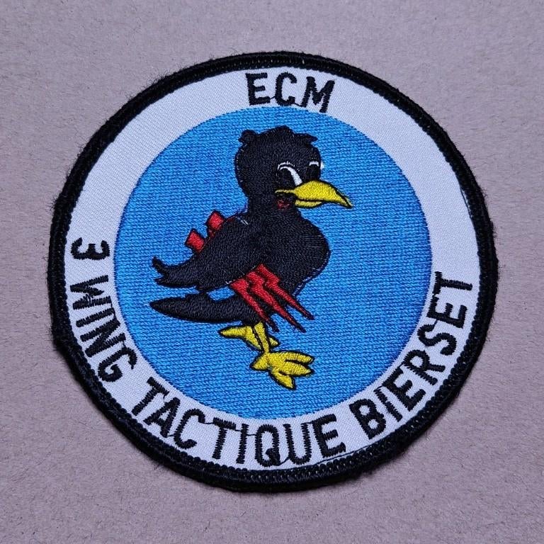  3 Wing Tactical Bierset - ECM, Ophalen of Verzenden, Luchtmacht, Embleem of Badge