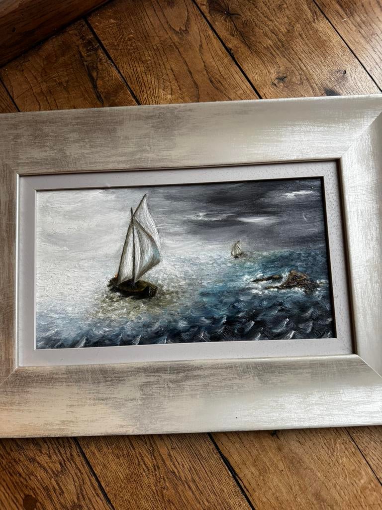 Schilderij zee zeilboot, Enlèvement