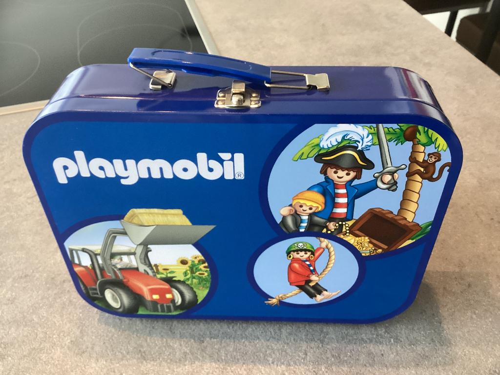 Koffertje met 4 puzzels Playmobil., Kinderen en Baby's, Speelgoed | Playmobil, Ophalen, Zo goed als nieuw, Complete set