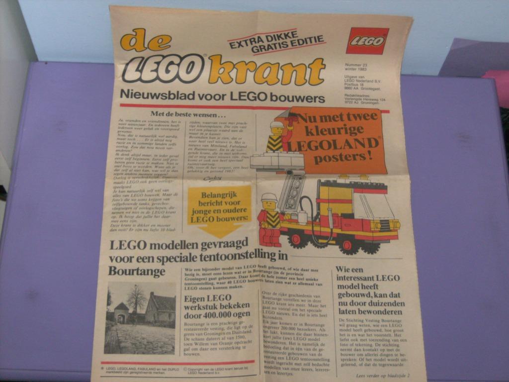 Oude lego krant. (1983), Ophalen of Verzenden, Gebruikt, Lego