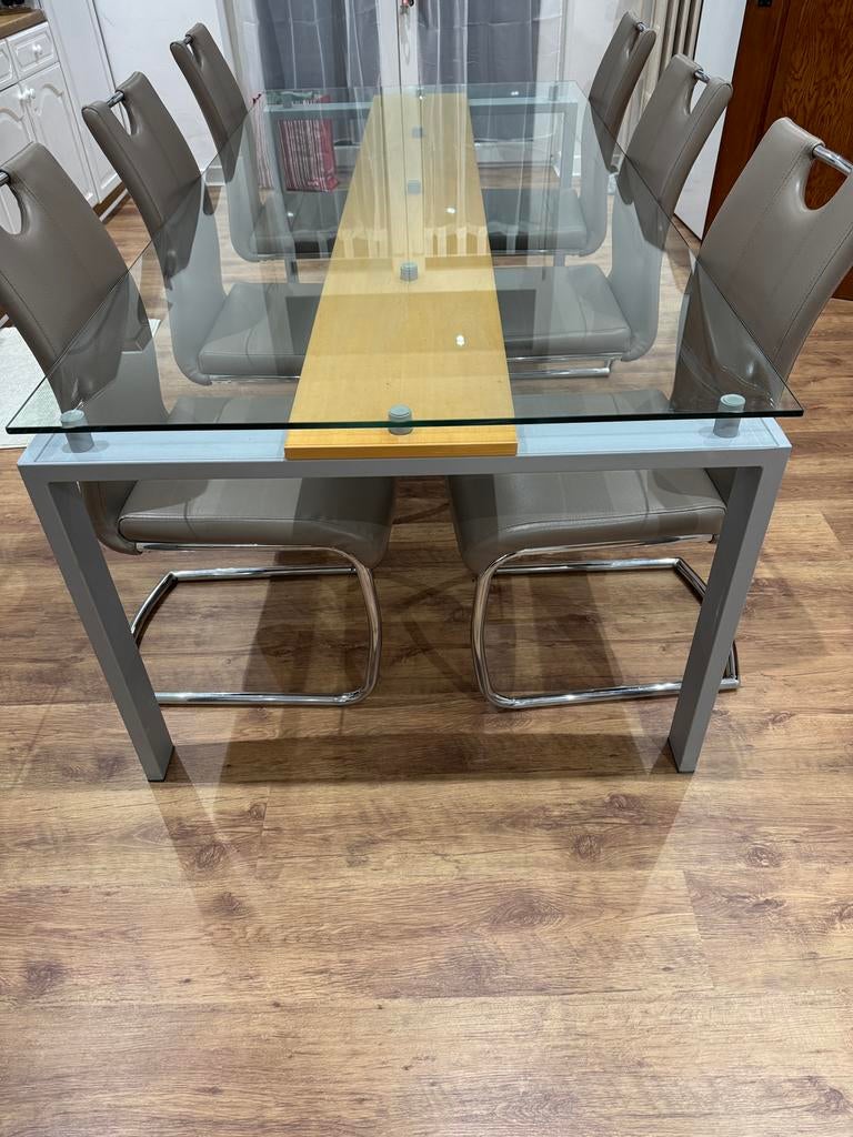 Table en verre 2m x 1m en parfait état, Enlèvement, Comme neuf
