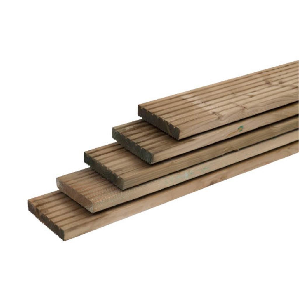Terrasplanken | Vlonderplanken geïmpregneerd vuren, Ophalen of Verzenden, Nieuw, Hout