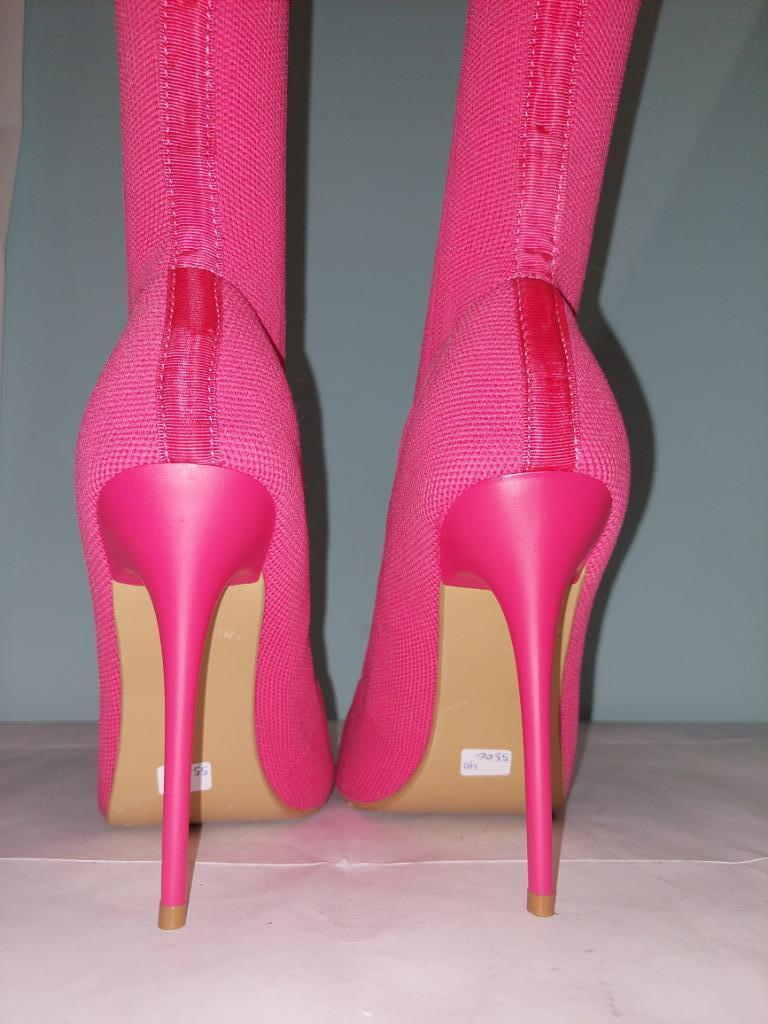 550C* EGO sexy boots rose (40), Rose, Comme neuf, EGO, Bottes hautes