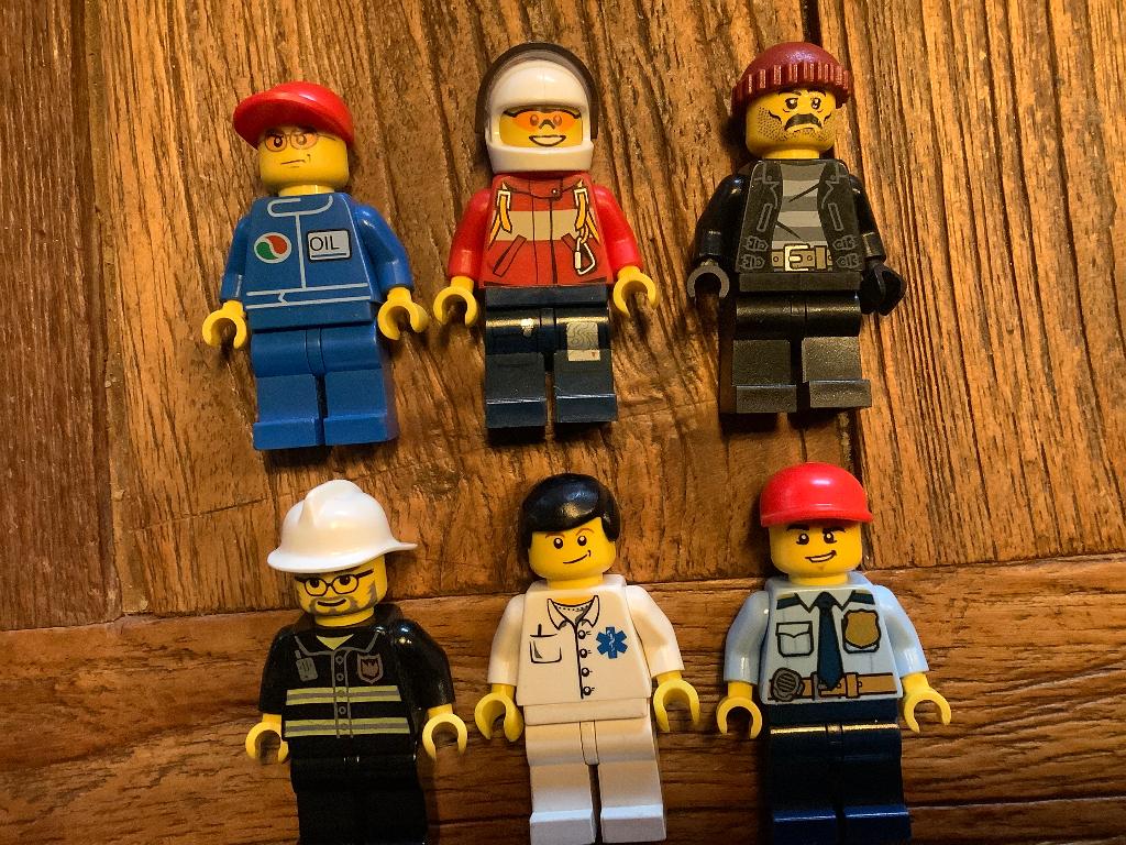 Lego figuren aanvulset 6 stuks / 205-F3, Enlèvement ou Envoi, Utilisé, Briques en vrac, Lego