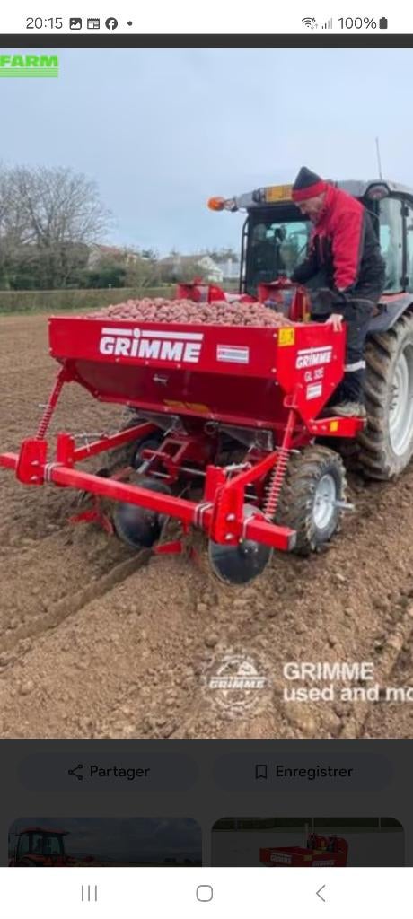 Cherche planteuse pdt 2 rangs, Articles professionnels, Enlèvement, Technique de pomme de terre