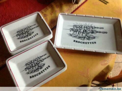 Service à brochettes, Comme neuf, Autres styles, Service complet