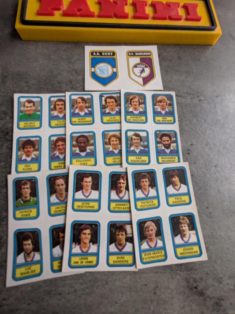 PANINI FOOTBALL 79 AA GENT/HARELBEKE 7X STICKERS 1979, Verzenden