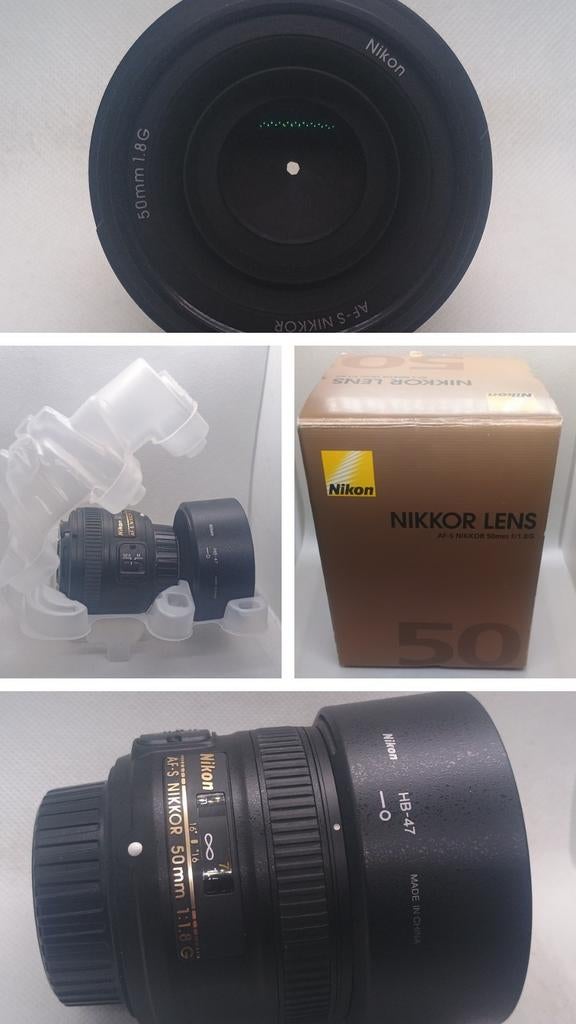 Nikon Nikkor AF-S 50mm 1:1.8 G-lens, helemaal nieuw!, Ophalen of Verzenden, Zo goed als nieuw